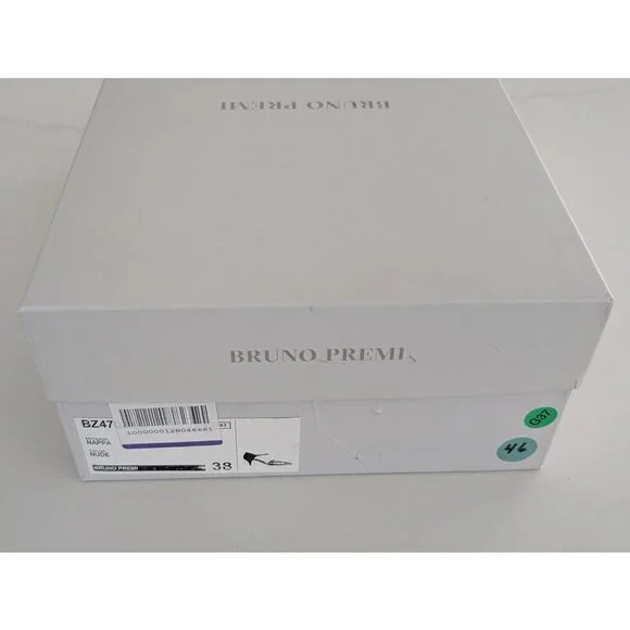 Bruno Premi Nappa Leather Heels Nude Italian Designer Dress Shoes - Picture 10 of 10